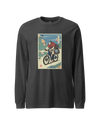 Samurai Mountain Bike Ukiyo-e Unisex Long Sleeve Tee