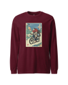 Samurai Mountain Bike Ukiyo-e Unisex Long Sleeve Tee