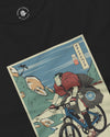 Samurai Mountain Bike Ukiyo-e Unisex Long Sleeve Tee