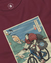 Samurai Mountain Bike Ukiyo-e Unisex Long Sleeve Tee