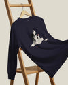 Samurai Origami Japanese Ukiyo-e Unisex Long Sleeve Tee - Samurai Original