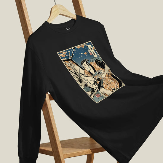 Samurai Painter Artist Ukiyo-e Unisex Long Sleeve Tee - Samurai Original
