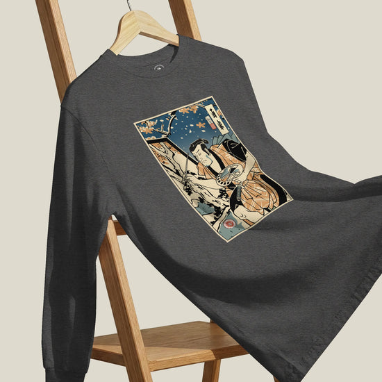 Samurai Painter Artist Ukiyo-e Unisex Long Sleeve Tee - Samurai Original