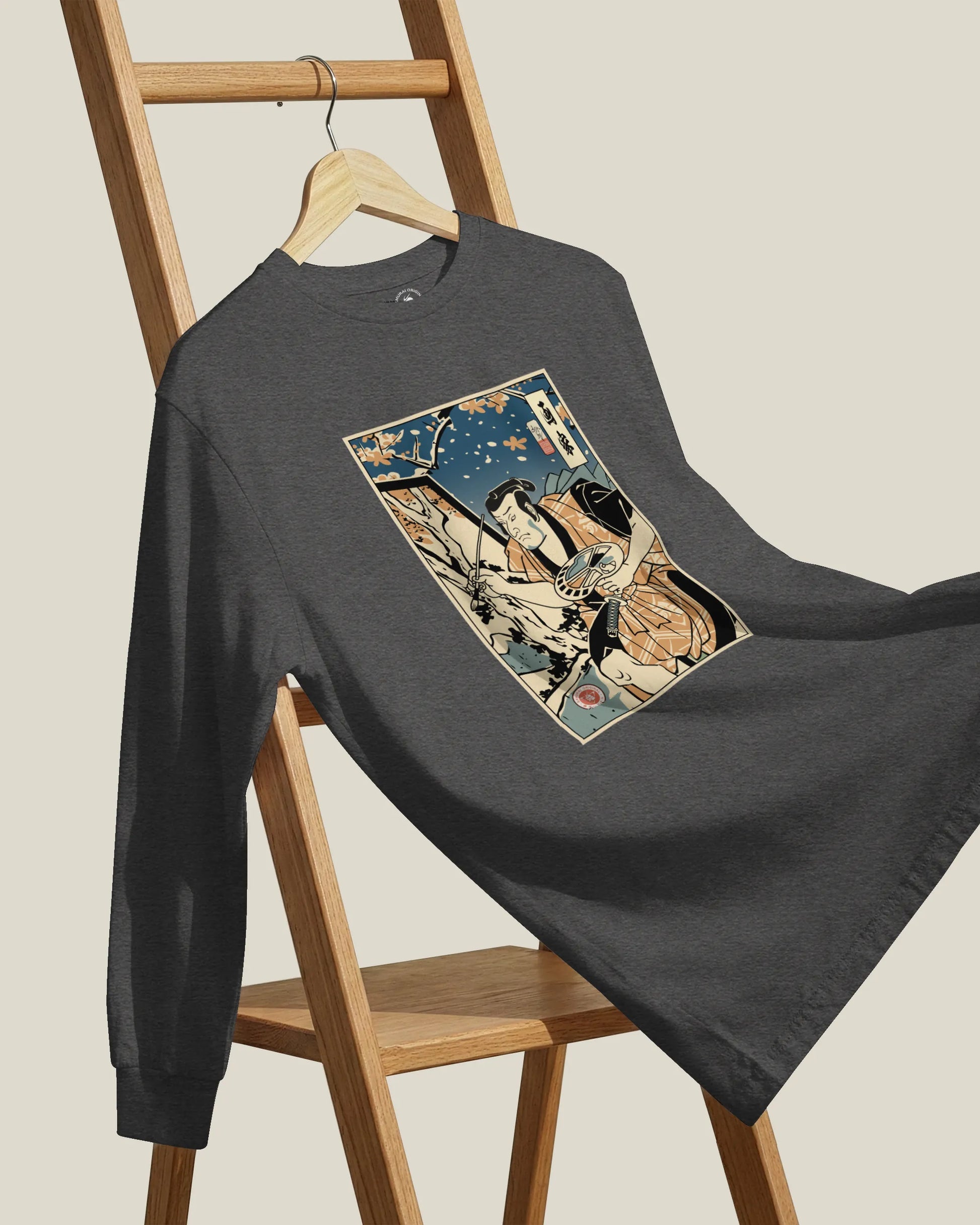 Samurai Painter Artist Ukiyo-e Unisex Long Sleeve Tee - Samurai Original