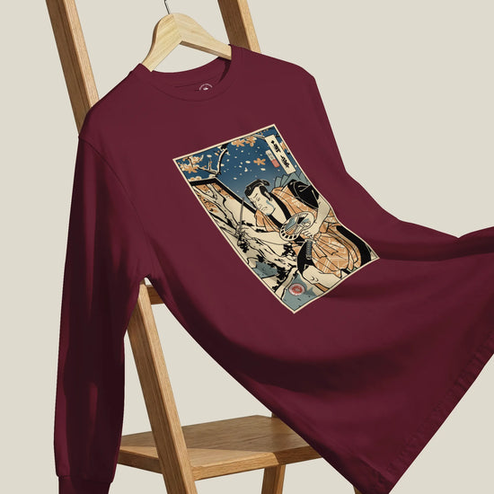 Samurai Painter Artist Ukiyo-e Unisex Long Sleeve Tee - Samurai Original