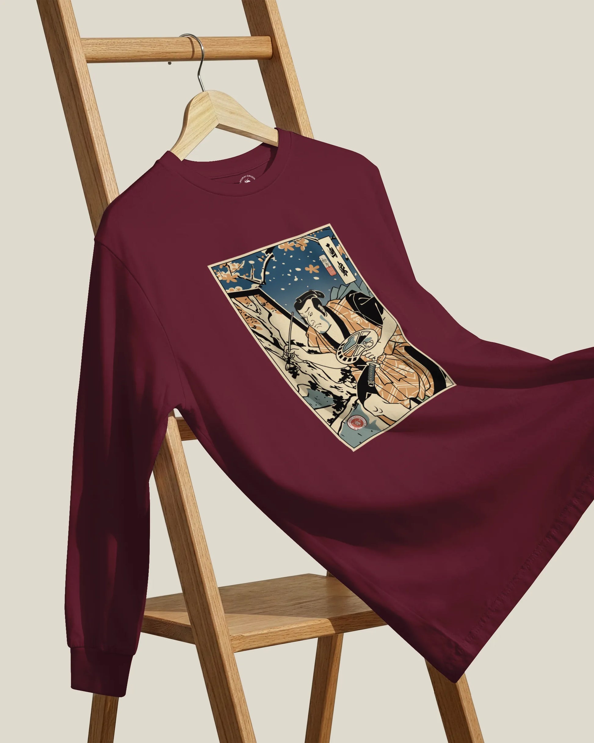 Samurai Painter Artist Ukiyo-e Unisex Long Sleeve Tee - Samurai Original