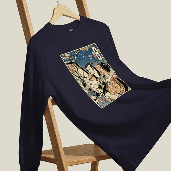 Samurai Painter Artist Ukiyo-e Unisex Long Sleeve Tee - Samurai Original
