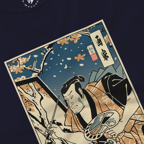 Samurai Painter Artist Ukiyo-e Unisex Long Sleeve Tee - Samurai Original