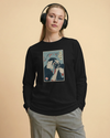 Samurai Photographer Camera Ukiyo-e Unisex Long Sleeve Tee No.2