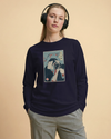 Samurai Photographer Camera Ukiyo-e Unisex Long Sleeve Tee No.2