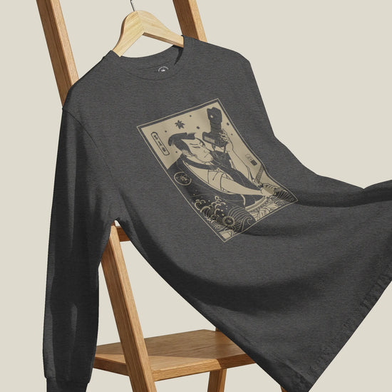 Samurai Photographer 3 Camera Ukiyo-e Unisex Long Sleeve Tee - Samurai Original
