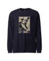 Samurai Photographer 3 Camera Ukiyo-e Unisex Long Sleeve Tee Navy - Samurai Original