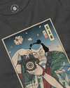 Samurai Photographer 5 Camera Ukiyo-e Unisex Long Sleeve Tee