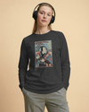 Samurai Photographer Camera Ukiyo-e Unisex Long Sleeve Tee No.6