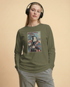 Samurai Photographer Camera Ukiyo-e Unisex Long Sleeve Tee No.6