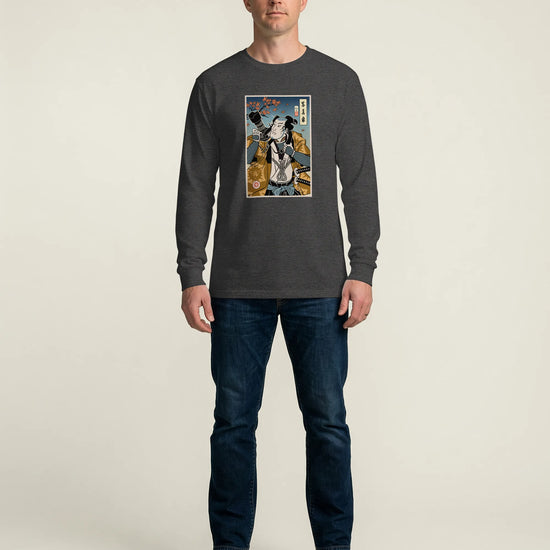 Samurai Photographer 7 Camera Ukiyo-e Unisex Long Sleeve Tee - Samurai Original