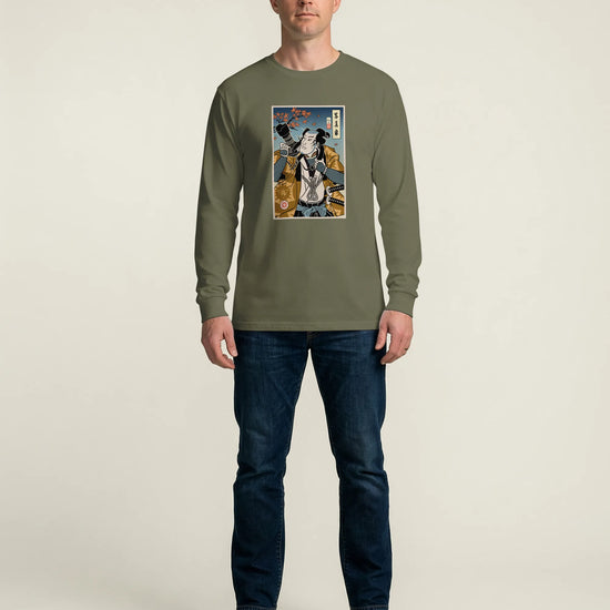 Samurai Photographer 7 Camera Ukiyo-e Unisex Long Sleeve Tee - Samurai Original