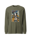 Samurai Photographer 7 Camera Ukiyo-e Unisex Long Sleeve Tee Military Green - Samurai Original