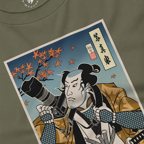 Samurai Photographer 7 Camera Ukiyo-e Unisex Long Sleeve Tee - Samurai Original