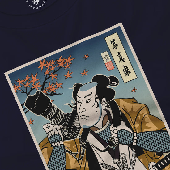 Samurai Photographer 7 Camera Ukiyo-e Unisex Long Sleeve Tee - Samurai Original