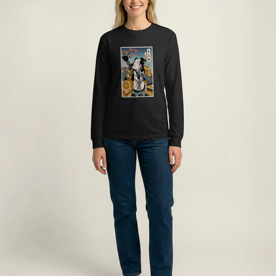 Samurai Photographer 7 Camera Ukiyo-e Unisex Long Sleeve Tee - Samurai Original