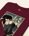 Samurai Photographer Camera Ukiyo-e Unisex Long Sleeve Tee No.8