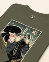 Samurai Photographer Camera Ukiyo-e Unisex Long Sleeve Tee No.8