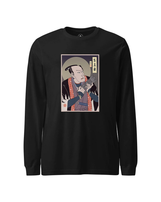 Samurai Photographer Camera Ukiyo-e Unisex Long Sleeve Tee No.1