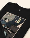 Samurai Piano Classical Music Ukiyo-e Unisex Long Sleeve Tee