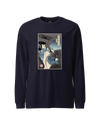 Samurai Pilot Airplane Ukiyo-e Unisex Long Sleeve Tee