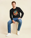 Samurai Play Bowling Ukiyo-e Unisex Long Sleeve Tee