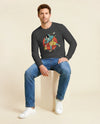 Samurai Play Bowling Ukiyo-e Unisex Long Sleeve Tee