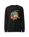 Samurai Play Bowling Ukiyo-e Unisex Long Sleeve Tee