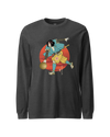 Samurai Play Bowling Ukiyo-e Unisex Long Sleeve Tee