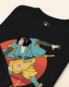 Samurai Play Bowling Ukiyo-e Unisex Long Sleeve Tee