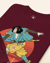 Samurai Play Bowling Ukiyo-e Unisex Long Sleeve Tee
