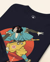 Samurai Play Bowling Ukiyo-e Unisex Long Sleeve Tee