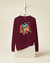 Samurai Play Bowling Ukiyo-e Unisex Long Sleeve Tee