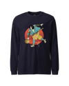 Samurai Play Bowling Ukiyo-e Unisex Long Sleeve Tee