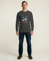 Samurai Play Curling Ukiyo-e Unisex Long Sleeve Tee - Samurai Original