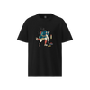 Samurai Play Curling Ukiyo-e Unisex organic t-shirt