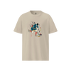 Samurai Play Curling Ukiyo-e Unisex organic t-shirt