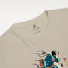 Samurai Play Curling Ukiyo-e Unisex organic t-shirt