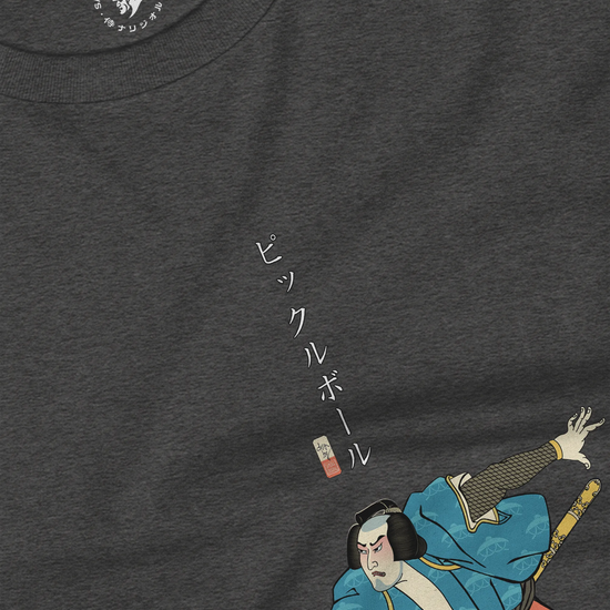 Samurai Play Pickleball Ukiyo-e Unisex Long Sleeve Tee - Samurai Original