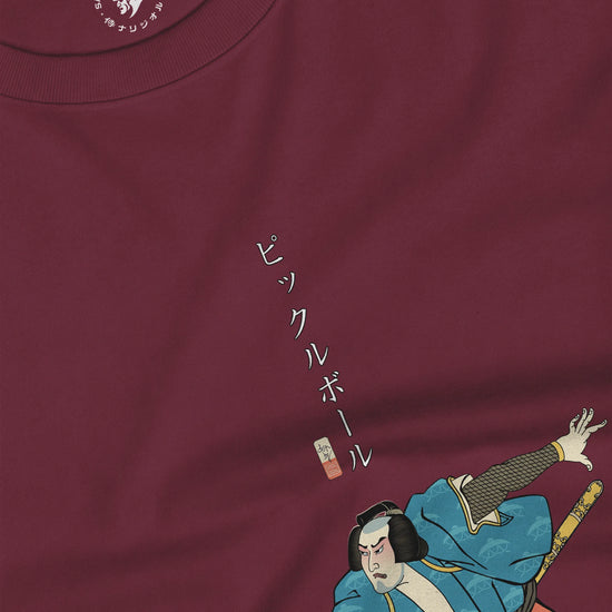 Samurai Play Pickleball Ukiyo-e Unisex Long Sleeve Tee - Samurai Original
