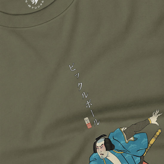 Samurai Play Pickleball Ukiyo-e Unisex Long Sleeve Tee - Samurai Original