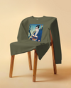 Samurai Play Shakuhachi Bamboo Flute Ukiyo-e Unisex Long Sleeve Tee - Samurai Original