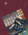 Samurai Play Table Tennis Ping Pong Ukiyo-e Unisex Long Sleeve Tee - Samurai Original