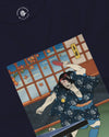 Samurai Play Table Tennis Ping Pong Ukiyo-e Unisex Long Sleeve Tee - Samurai Original