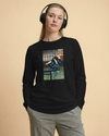 Samurai Play Table Tennis Ping Pong Ukiyo-e Unisex Long Sleeve Tee - Samurai Original